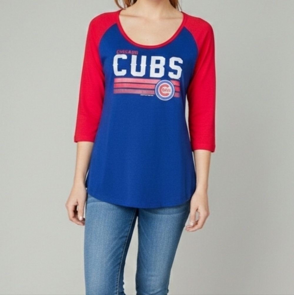 Genuine Merchandise Campus Lifestyle Women's T-Shirt 3/4 Sleeve Chicago, L, NWOT